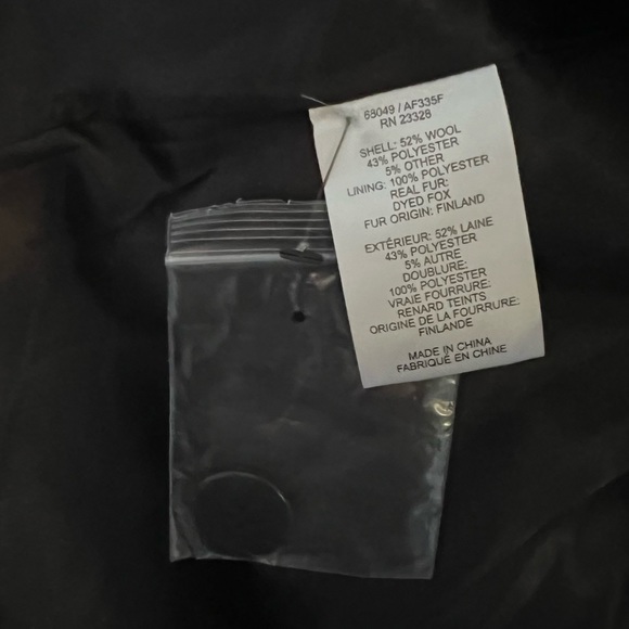 Forecaster Women's Fox-Fur-Collar Maxi Reefer Coat (Black) size 16 luxe wear NWT - Picture 9 of 14